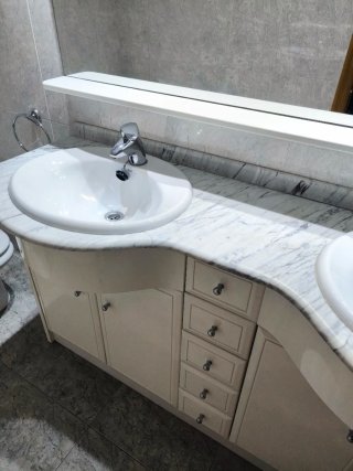 Mueble de baño doble con espejo