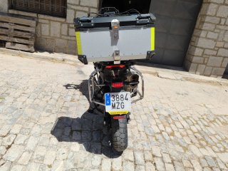 Zontes 703F Adventure Moto Azul/Naranja