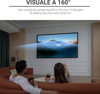 Pantalla de Proyección de 100 Pulgadas 16:9/4:3, Pantalla de Proyección de Pared Compatible con Proyectores LED y LCD para Casa o Oficina