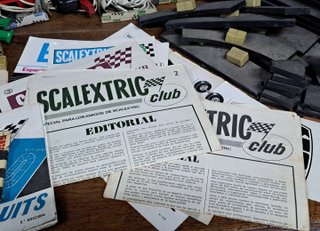 Gran lote Scalextric: pistas, accesorios y coches