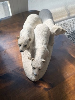 Escultura Manada Osos Polares Piedra