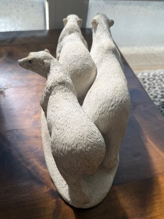 Escultura Manada Osos Polares Piedra