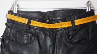 Pantalones Cuero Negro Mujer Talla M