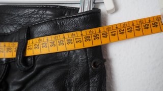 Pantalones Cuero Negro Mujer Talla M