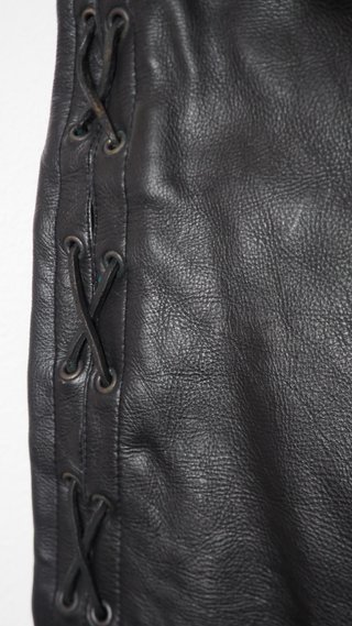Pantalones Cuero Negro Mujer Talla M