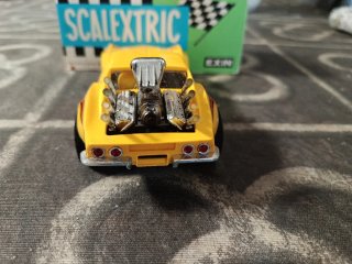 Scalextric Exin Chevrolet Corvette Amarillo