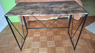 Escritorio madera y hierro