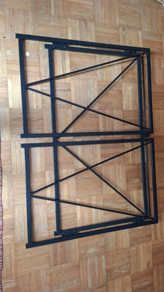 Escritorio madera y hierro