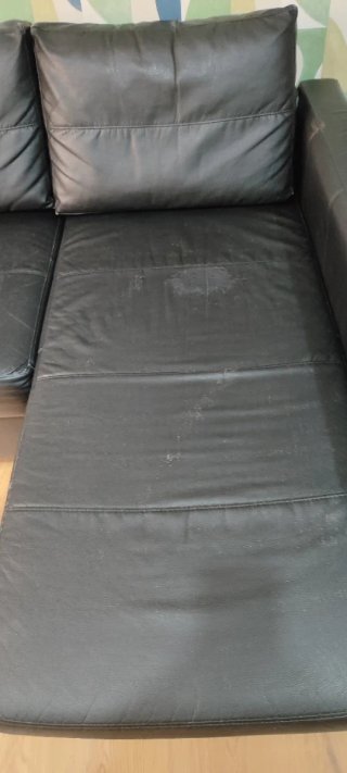Sofá Cama Negro Piel