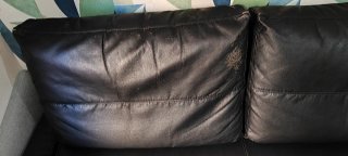 Sofá Cama Negro Piel