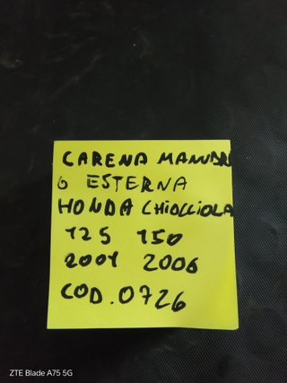 Carena Manubrio Honda Chiocciola 125/150