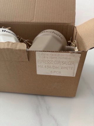 Set 4 Tazze Latte Macchiato & Espresso