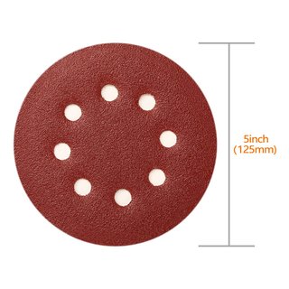 100 Discos Lija SPTA 125mm P80