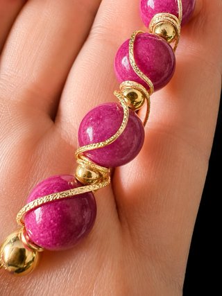 Conjunto pulsera y pendientes piedras naturales