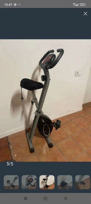 Bicicleta Estática Gris