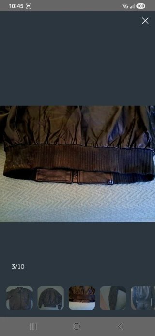 Chaqueta Cuero Vintage Unisex Talla S