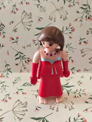 Playmobil Mujer Vestido Rojo