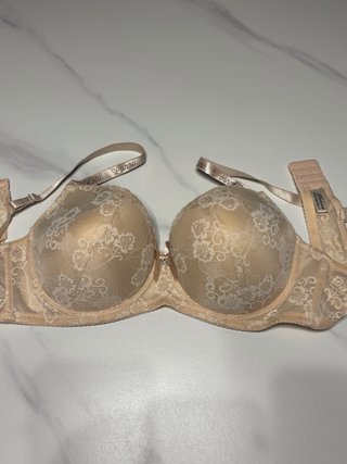 Reggiseno donna pizzo beige taglia quinta