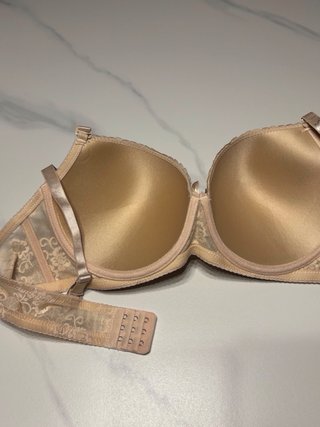Reggiseno donna pizzo beige taglia quinta