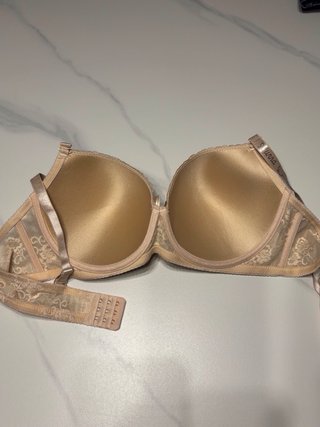 Reggiseno donna pizzo beige taglia quinta