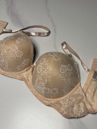 Reggiseno donna pizzo beige taglia quinta