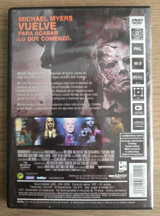 Halloween II DVD Rob Zombie Terror Español