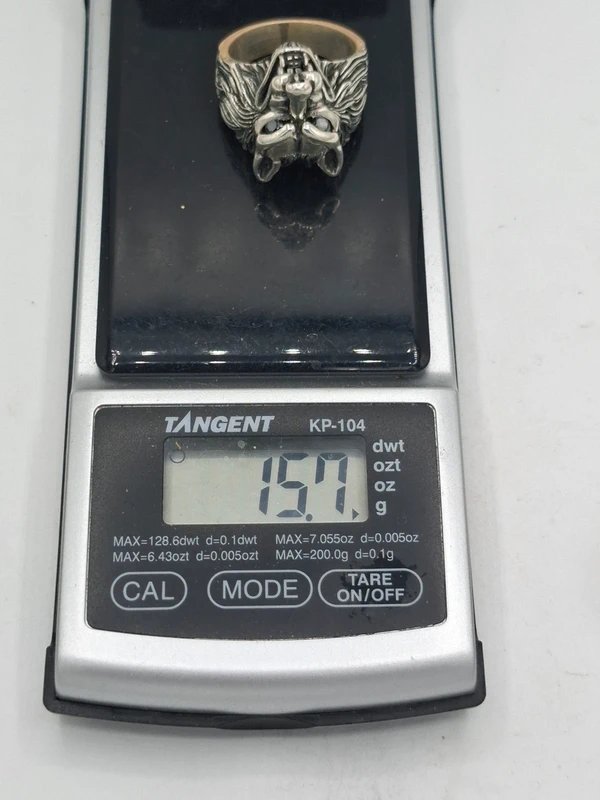 Anillo Plata 925 Cabeza Lobo