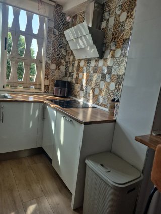Cocina Completa Plata y Blanca