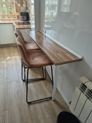 Cocina Completa Plata y Blanca