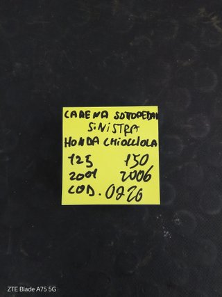 Carena Sotto Pedana Sinistra Honda Chiocciola 125