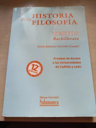 Historia de la Filosofía - Textos Bachillerato