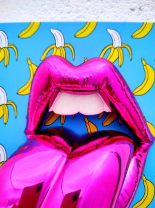 Pop Art Labios y Plátanos