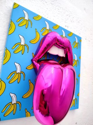 Pop Art Labios y Plátanos