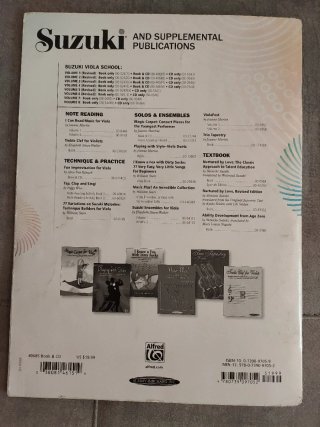 Suzuki viola school Viola part. Volume 1