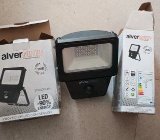 Foco LED Exterior 10W 4000K Sensor Alverlamp