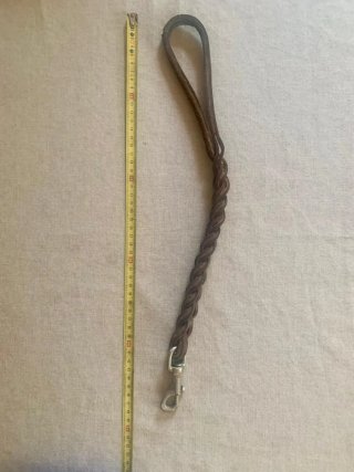 Guinzaglio cane intrecciato marrone