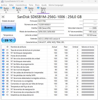Discos duros SSD Sata 256GB 2,5"
