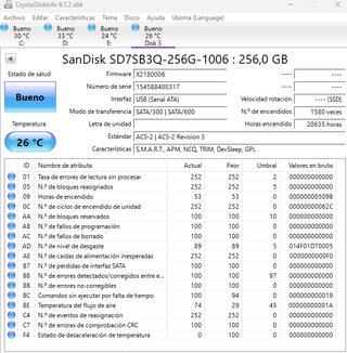 Discos duros SSD Sata 256GB 2,5"