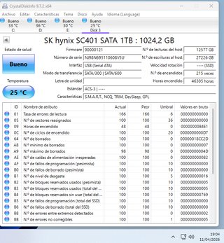 Discos duros SSD Sata 256GB 2,5"