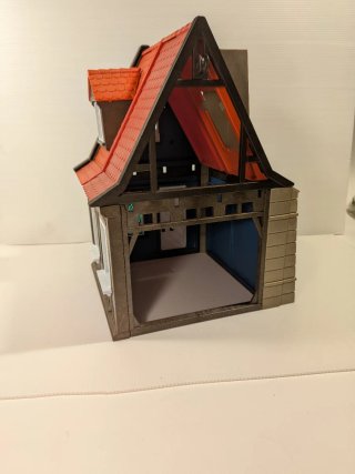 Playmobil Casa Medieval taberna 3D ventanas tudor