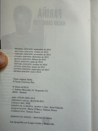 Libro Fariña - Nacho Carretero