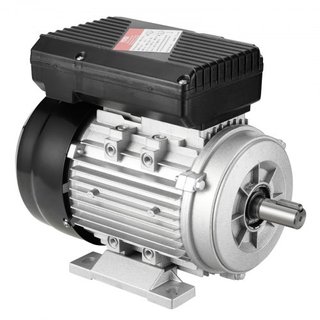 Motor Eléctrico de 0.55KW 1400 rpm, AC 220~240V 4.5A, 80, Marco B3, Motor de Compresor de Aire Monofásico, Eje Con Diente de 19mm, Rotación CW/CCW para Maquinaria Agrícola y Equipos Generales
