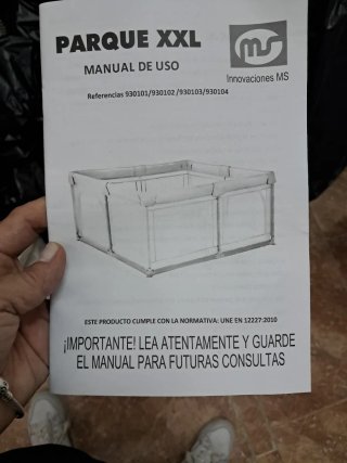 Parque infantil XXL Manual de Uso