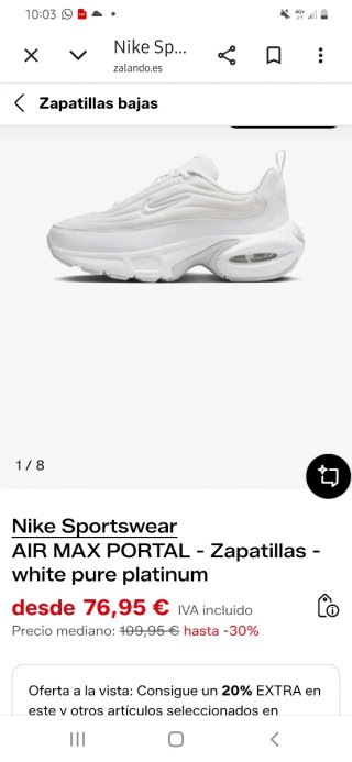 Zapatillas Nike Air Max Blancas y Amarillas