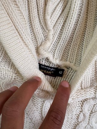 Jersey con capucha El Corte Inglés blanco