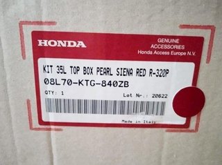 Baúl Trasero Rojo Honda SH 125 (2009-2012)