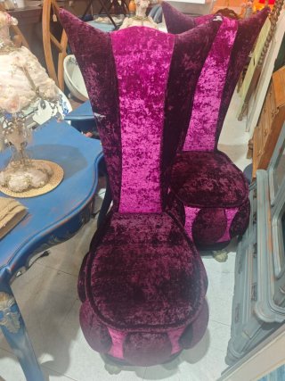Sillones Lucky Bertz Terciopelo Morado/Rosa