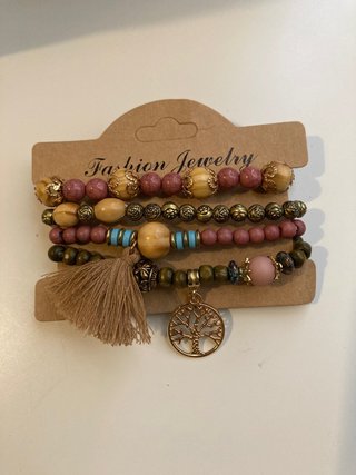 Set di 4 Braccialetti alla Moda Albero della Vita