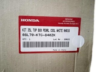 Baúl-maleta trasera blanca Honda SH 125 2009-2012
