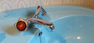 Conjunto Baño Vintage Cerámica Azul